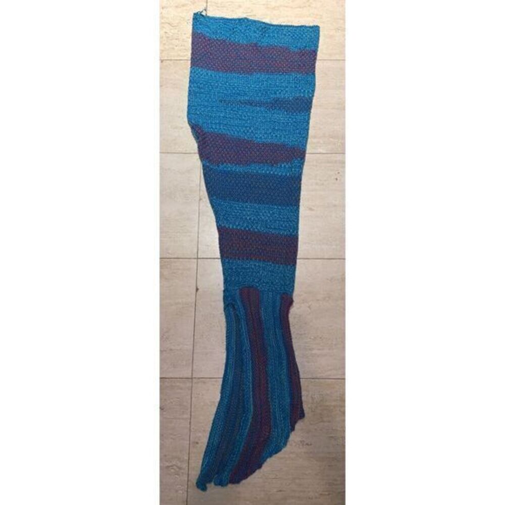 Mermaid Tail Blankets‎ knit Crochet Kid Summer Winter Soft
